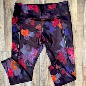 XL Athleta 7/8 Rainier Legging Floral Print